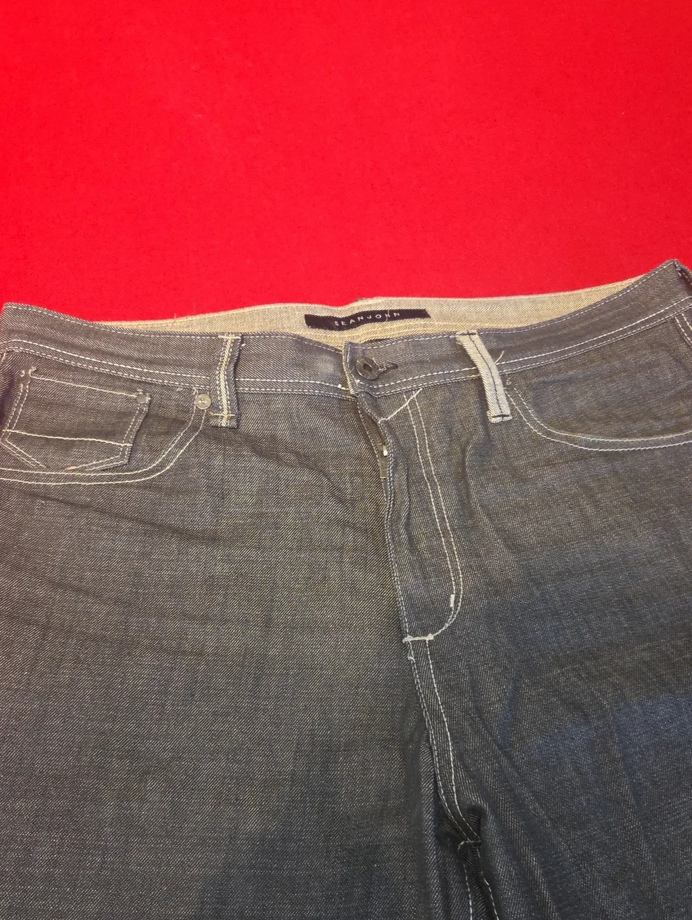 Men's waisr size 36 long Dark Gray Denim Shorts - Classic Back Pocket Design